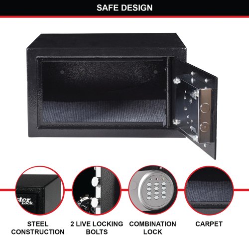 Master Lock Security Safe Electric Lock 11.6 Litre X041ML