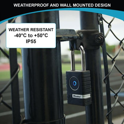 Master Lock Outdoor Bluetooth Padlock Black 4401EURLHEC