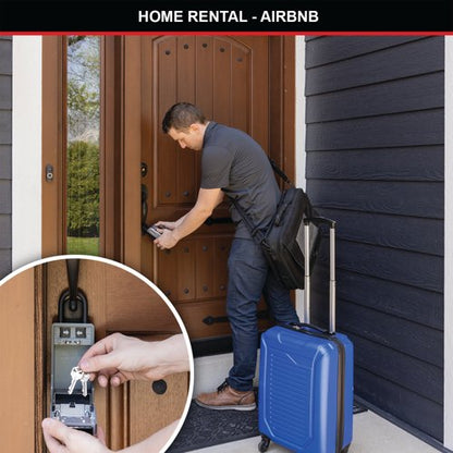 Master Lock Key Lock Box With Shackle Black/Grey 5480EURD