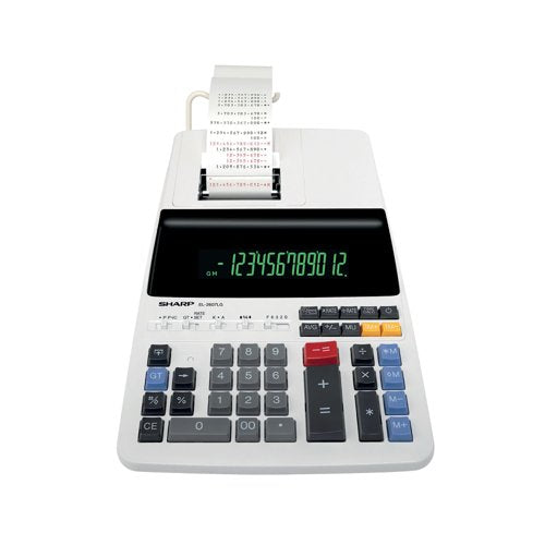 Sharp El-2607V Professional Printing Calculator SH-EL2607LG
