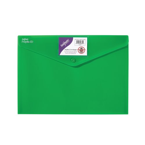 Snopake Polyfile ID A4 Polypropylene Bright Assorted (Pack of 5) 12565