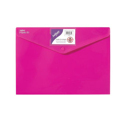 Snopake Polyfile ID A4 Polypropylene Bright Assorted (Pack of 5) 12565