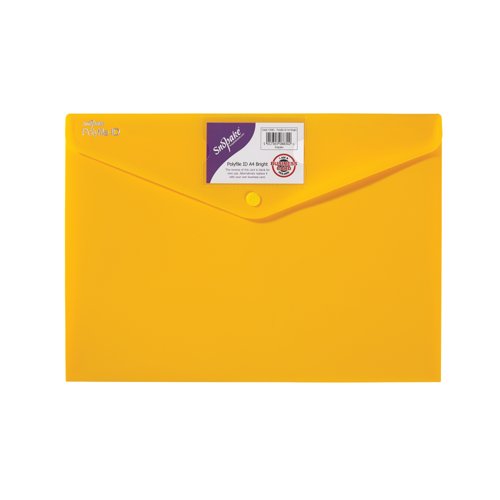 Snopake Polyfile ID A4 Polypropylene Bright Assorted (Pack of 5) 12565