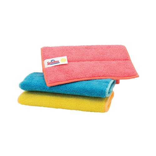 Spontex Microfibre Pads Assorted Pack of 3 19700617
