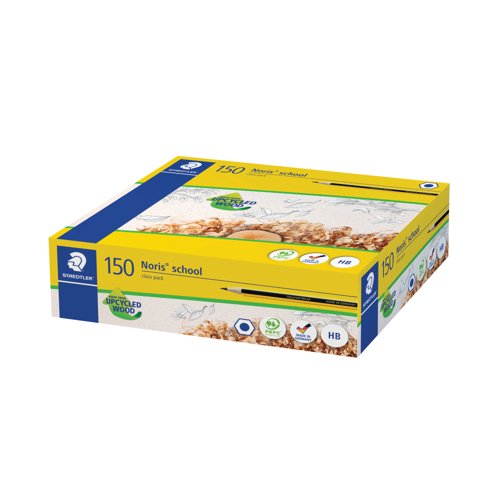 Staedtler Noris School 121 Graphite HB Pencil (Pack of 150) 121 C150