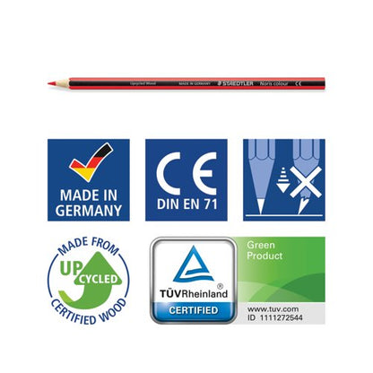 Staedtler Noris Colour Pencils 12 Pencils Cardboard Box Assorted (Pack of 10) 185 C12