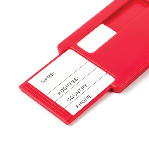 Status Travel Luggage Tags Red (Pack of 2) SLUGGAGETAG2