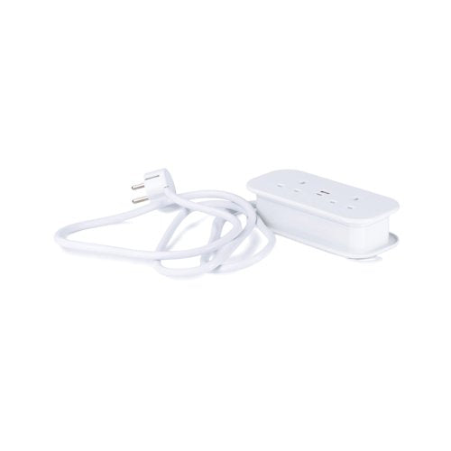 Status 2 Way Euro Travel Socket 1.4 Metre S2W1.4MUSBEU1