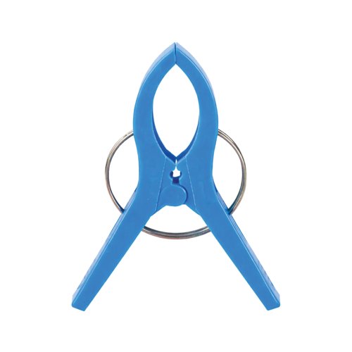 Status Multi Coloured Beach Towel Clip Assorted (Pack of 4) SCLIPBEACHTC