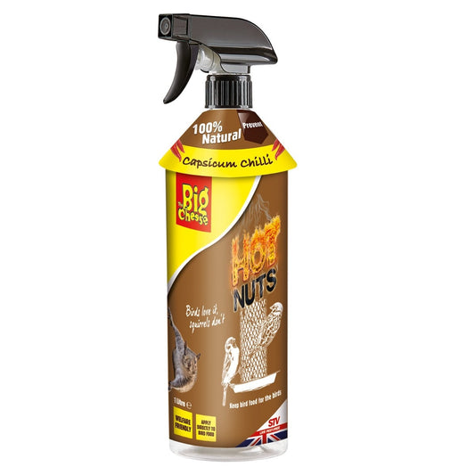 The Big Cheese Hot Nuts Grey Squirrel Deterrent Spray €“ 1 Litre