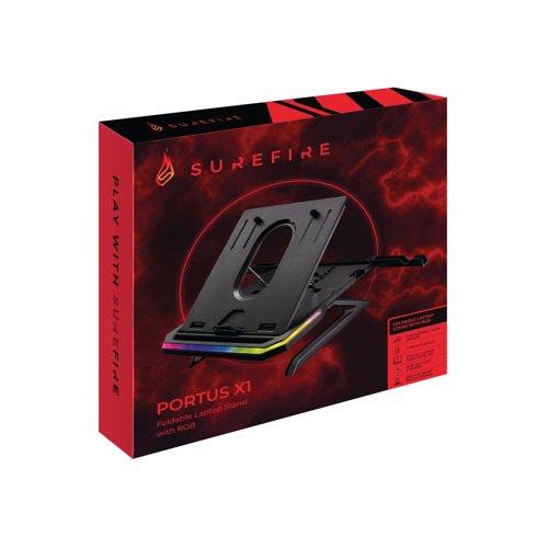 SureFire Portus x1 Gaming Laptop Stand with RGB Adjustable 48842