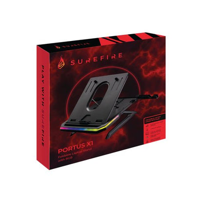 SureFire Portus x1 Gaming Laptop Stand with RGB Adjustable 48842