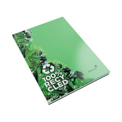 Silvine Premium Recycled Casebound Notebook Lined 120 Pages A4 R107