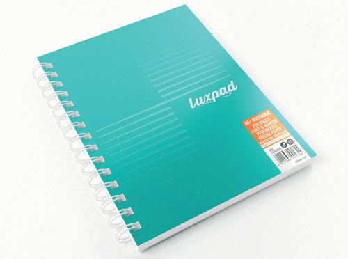 Silvine Luxpad Professional Wirebound Notebook Ruled with Margin 200 Pages A5+ (Pack of 3) LUXA5MT