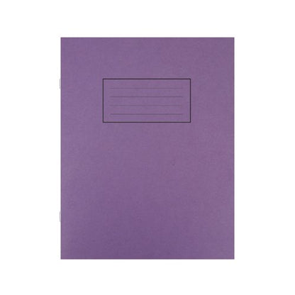 Silvine Exercise Book Ruled 229x178mm Purple (Pack of 10) EX100