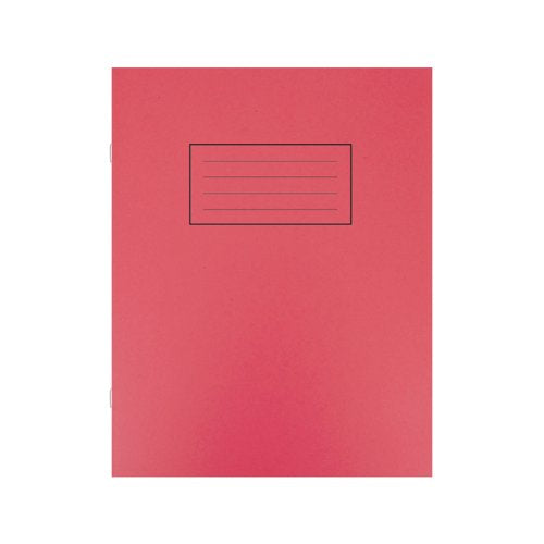 Silvine Exercise Book Ruled 229x178mm Red (Pack of 10) EX101