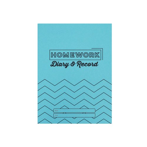 Silvine Homework Diary Record A5 Blue (Pack of 20) EX204