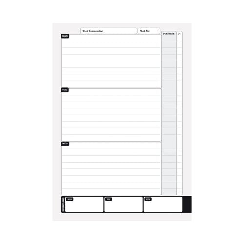 Silvine Homework Diary Record A5 Blue (Pack of 20) EX204