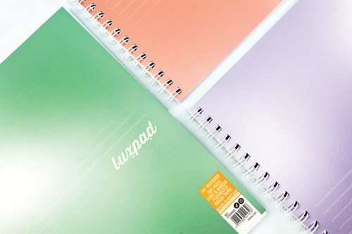 Silvine Luxpad Metallic 200 Page A4+ Assorted (Pack of 3) LUXA4MAC