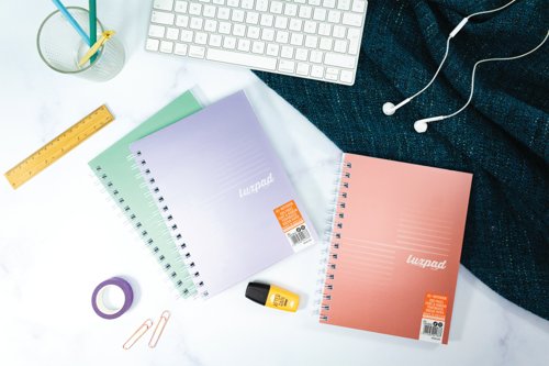 Silvine Luxpad Metallic 200 Page A5+ Assorted (Pack of 3) LUXA5MAC