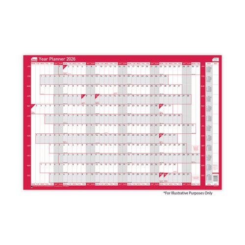 Sasco Year Planner Mounted 2026 2410261