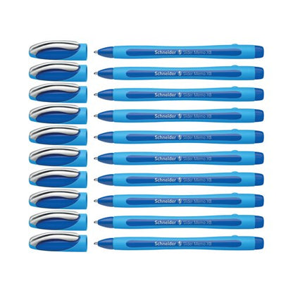 Schneider Slider Memo XB Ballpoint Pen Large Blue (Pack of 10) 150203