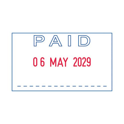 Trodat Printy 4750L2 Dater Stamp - Paid 141365
