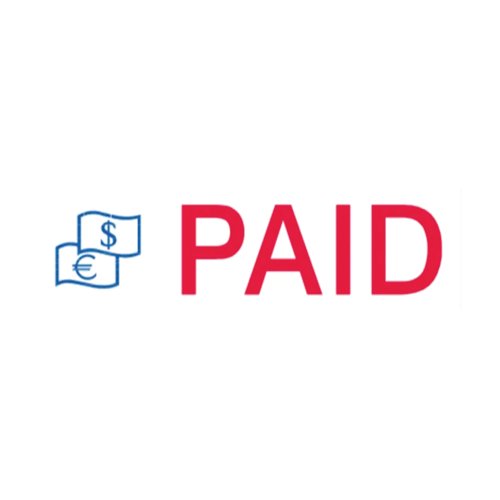 Trodat Office Printy Stamp - Paid 77302