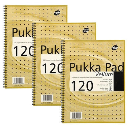 Pukka Pads A4 Vellum Wirebound Notebook 80gsm (Pack 3) - NWT FM SOLUTIONS