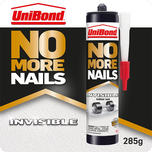UniBond No More Nails Invisible Multi-material Grab adhesive 285g.