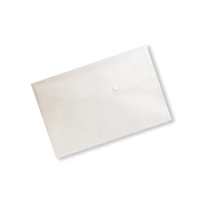 Seco Recycled Popper Wallet A4 Clear Pack of 5 30085-CL