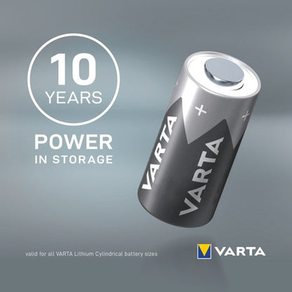 Varta Lithium Battery CR123A/CR17345 3V Cylindrical (Pack of 10) 6205301461