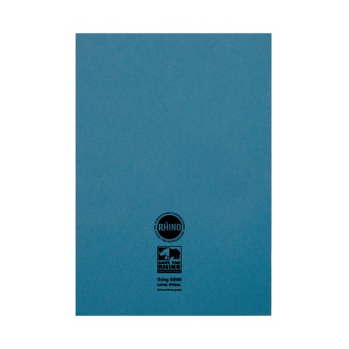 Rhino Exercise Book 10mm Square 80P A4 Light Blue (Pack of 50) VC48421