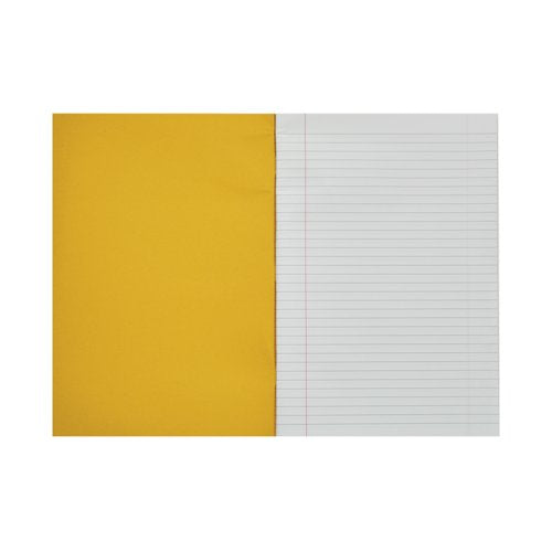 Rhino Exercise Book 8mm Ruled 80 Pages A4 Yellow (Pack of 50) VC48472