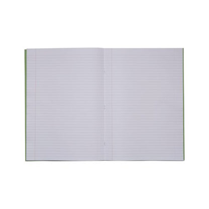 Rhino Exercise Book 8mm Ruled with Margin 80 Pages A4+ Light Green (Pack of 50) VDU080-238-6