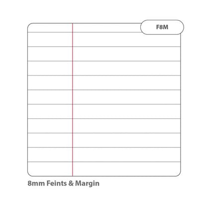 Rhino Exercise Book 80 Page 13x9in 8mm Ruled Dark Blue Contract (Pack of 50) VDUV080-277-4
