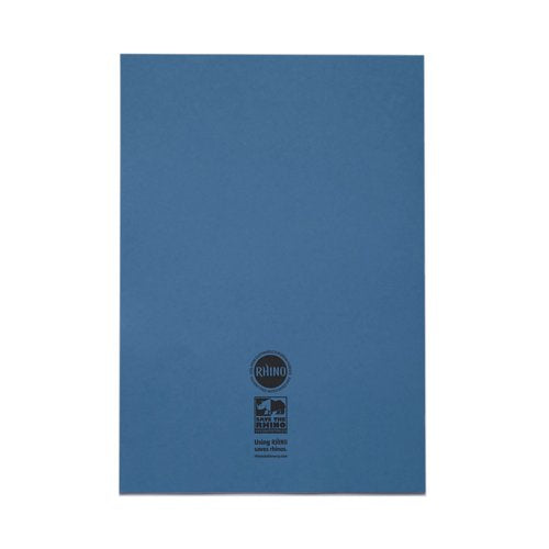 Rhino Exercise Book 80 Page A4 8mm Ruled Light Blue Contract (Pack of 50) VEXV668-1335-4