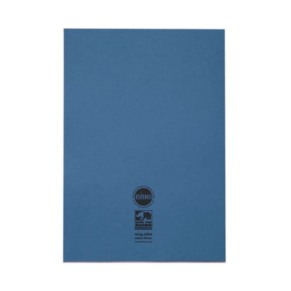 Rhino Exercise Book 80 Page A4 8mm Ruled Light Blue Contract (Pack of 50) VEXV668-1335-4