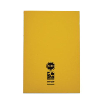Rhino Exercise Book 80 Page A4 8mm Ruled Yellow Contract (Pack of 50) VEXV668-945-0