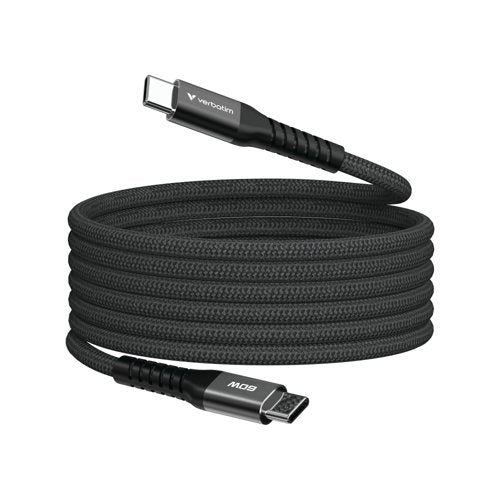 Verbatim Sync + Charge Magnetic Cable 60W USB-C to USB-C 120cm Black 31859