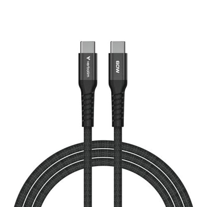 Verbatim Sync + Charge Magnetic Cable 60W USB-C to USB-C 120cm Black 31859