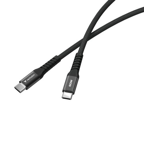 Verbatim Sync + Charge Magnetic Cable 60W USB-C to USB-C 120cm Black 31859