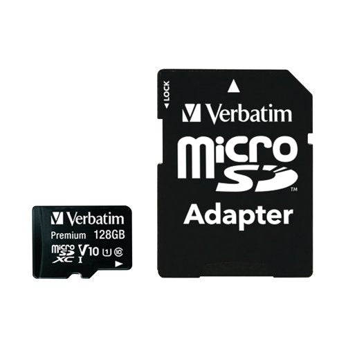 Verbatim Premium SDXC Micro Card 128Gb with Adapter 44085