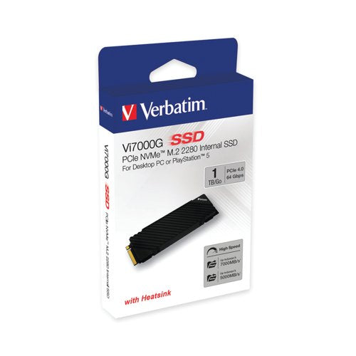 Verbatim Vi7000G PCIe NVMe M.2 2280 Internal Solid State Drive 1TB 49367