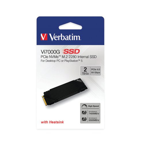 Verbatim Vi7000G PCIe NVMe M.2 2280 Internal Solid State Drive 2TB 49368