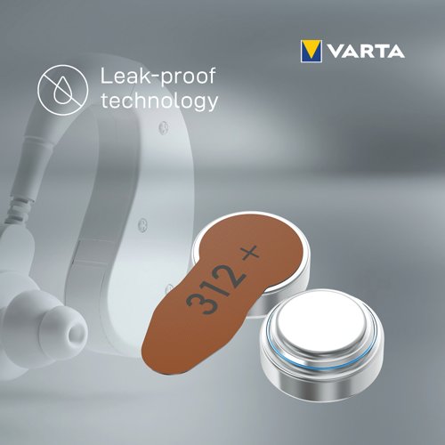 Varta Hearing Aid Batteries 312 (Pack of 6) 24607101416