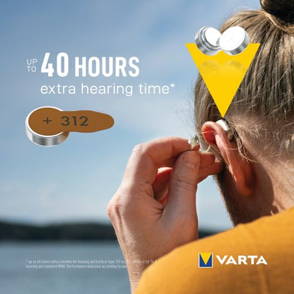 Varta Hearing Aid Batteries 312 (Pack of 6) 24607101416