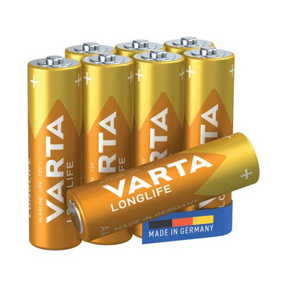Varta Longlife AA Battery (Pack of 8) 04106101418