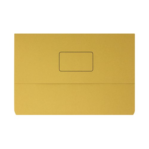 Document Wallet 220gsm Foolscap Yellow (Pack of 50) 45919EAST