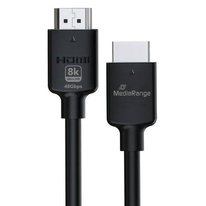Mediarange HDMI Ultra High Speed Ethernet Cable V2.1 48Gbps 2m Black MRCS220
